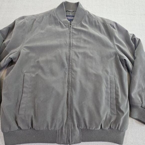 Roundtree & Yorke Jacket Coat Men's Size XL Gray Full Zip Quiet Luxury 5 Pockets - Picture 6 of 16